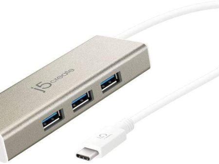 j5create USB C Hub Adapter Dongle USB 3.1 Type C Cable to 3-Port USB 3.0 & VGA Multi-Monitor Display | SuperSpeed Backwards Compatible with USB 2.0 for Apple MacBook, Windows Laptops, Tablets Fashion