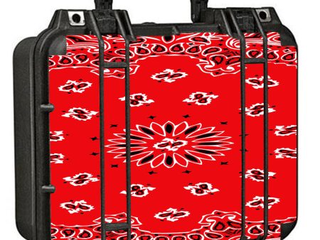 Red Bandana Pelican Case 1400 Skin Cheap