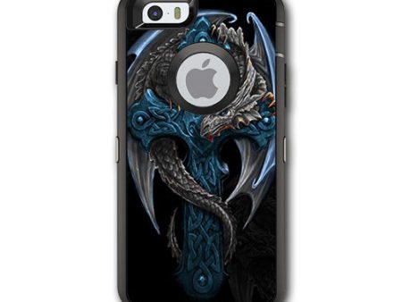 Dragon On Cross Otterbox Defender iPhone 6 Skin Online Hot Sale