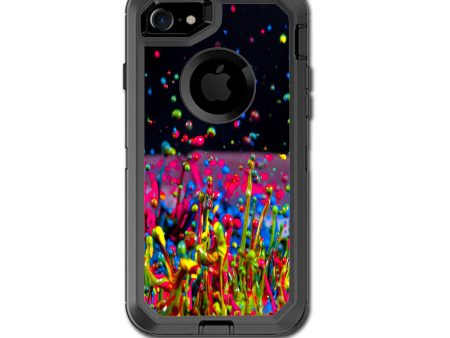 Splash Colorful Paint Otterbox Defender iPhone 7 or iPhone 8 Skin For Discount