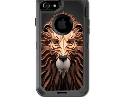 3D Lion Otterbox Defender iPhone 7 or iPhone 8 Skin For Cheap