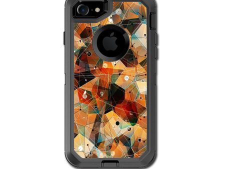 Abstract Triangles Otterbox Defender iPhone 7 or iPhone 8 Skin Supply