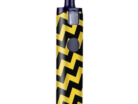 Yellow And Black Chevron Wismec Motiv Pod Skin For Discount