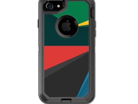 Abstract Patterns Green Otterbox Defender iPhone 7 or iPhone 8 Skin Fashion