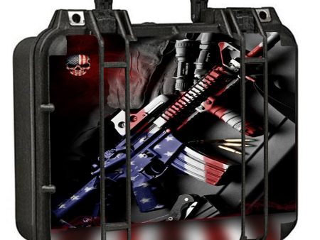 Ar Military Rifle America Flag Pelican Case 1400 Skin Cheap