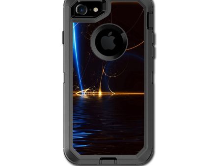 Abstract Light Tracers Otterbox Defender iPhone 7 or iPhone 8 Skin Online Hot Sale