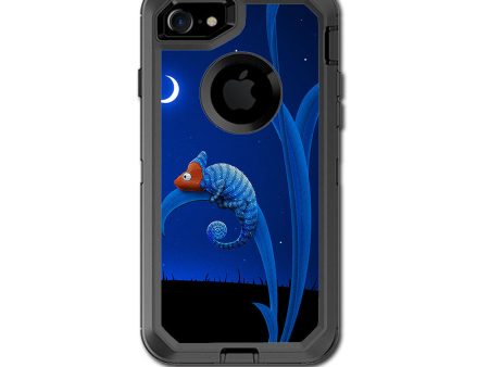 Blue Chamelion Otterbox Defender iPhone 7 or iPhone 8 Skin Fashion