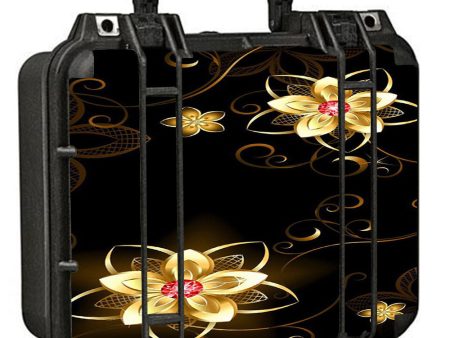 Glowing Flowers Abstract Pelican Case 1400 Skin For Cheap